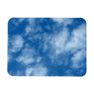 Blå himmel med molnfotoet magnet