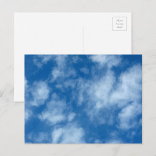 Blå himmel med molntypsfotografiskt vykort