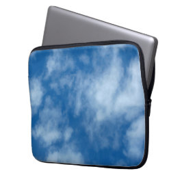 Blå himmel med naturfotografi av moln laptop fodral