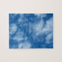 Blå himmel med naturfotografi av moln