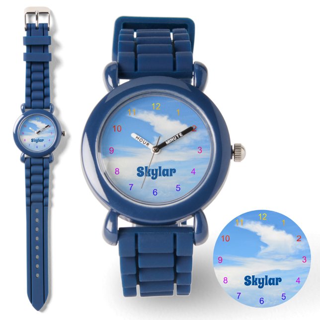 Blå himmel med Swirling Cloud Armbandsur (Skapare uppladdad)