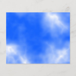 Blå himmel med vita moln. flygblad