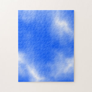 Blå himmel med vitoklarheter pussel