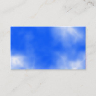Blå himmel med vitoklarheter visitkort