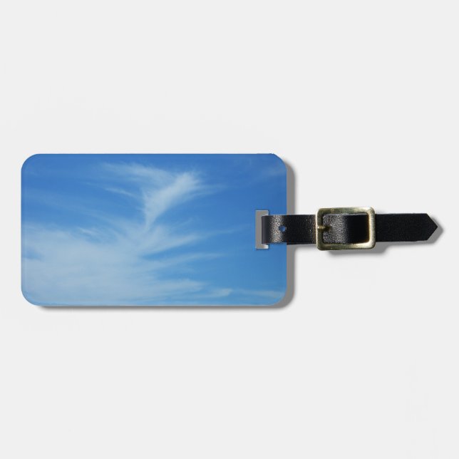 Blå himmel med White Clouds Abstrakt Natature Phot Bagagebricka (Horisontell Framsida)