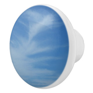 Blå himmel med White Clouds Abstrakt Natature Phot Knopp