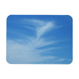 Blå himmel med White Clouds Abstrakt Natature Phot Magnet