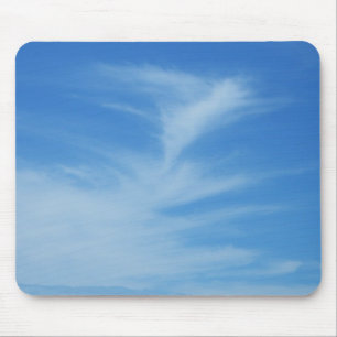 Blå himmel med White Clouds Abstrakt Natature Phot Musmatta