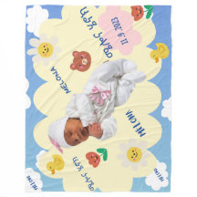Blå himmel Melona Henok Baby Blanket