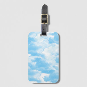 Blå himmel moln bagagebricka