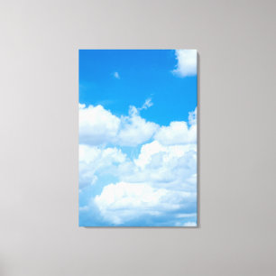 Blå himmel moln Bakgrund Himlar Heaven Design Canvastryck