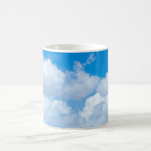 Blå himmel moln Bakgrund Himlar himmeldesign Kaffemugg
