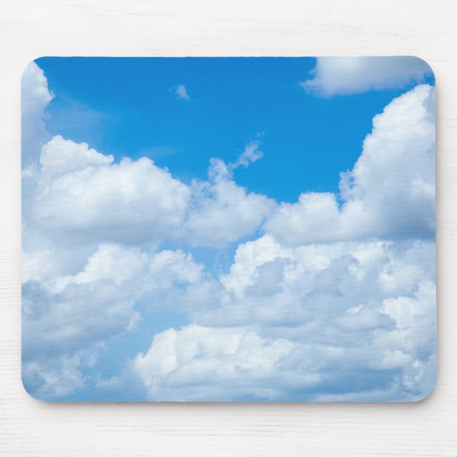 Blå himmel moln Bakgrund Himlar himmeldesign Musmatta (Framsidan)