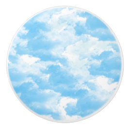 Blå himmel moln knopp