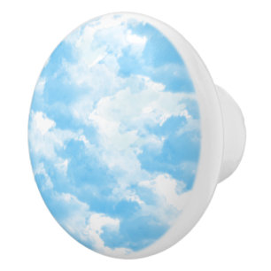 Blå himmel moln knopp