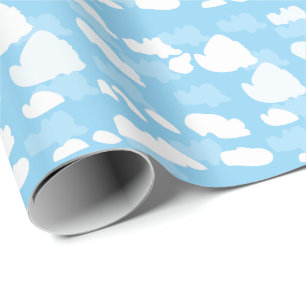 Blå himmel moln presentpapper