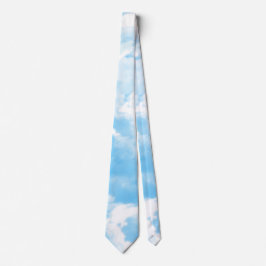 Blå himmel moln slips