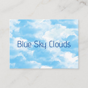 Blå himmel moln visitkort