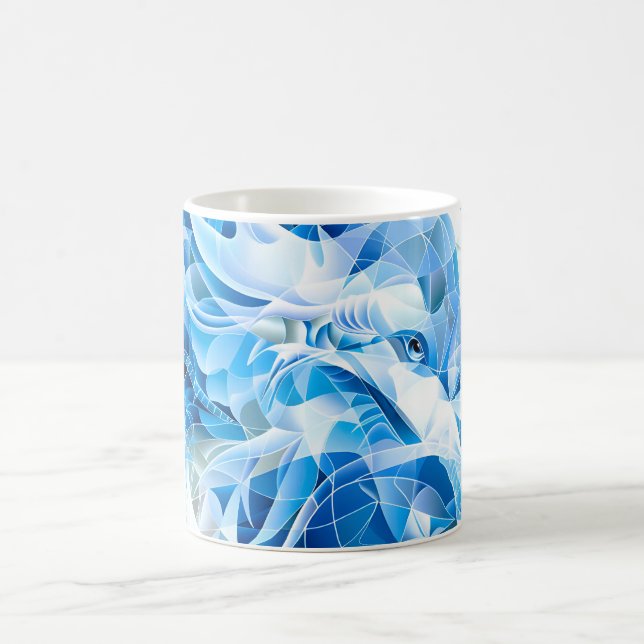 Blå himmel Mosaic Dragon Kaffemugg (Center)