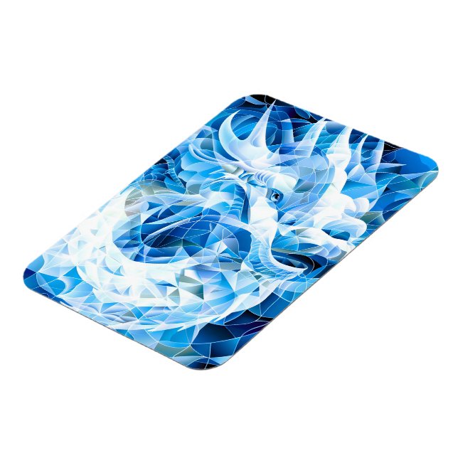 Blå himmel Mosaic Dragon Magnet (Vänstra Sidan)