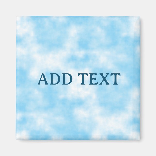 Blå himmel och Cloud Art Anpassningsbar Magnet (Framsidan)