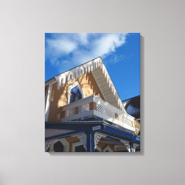 Blå himmel och Gingerbröd - Martha's Vineyard Canvastryck (Framsida)