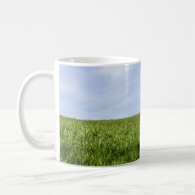 Blå himmel och Grönt Kaffemugg (Vänster)