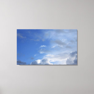 Blå himmel och moln canvastryck