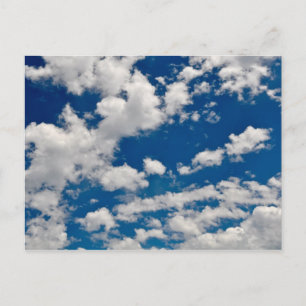 Blå himmel och White Cloud Background Vykort