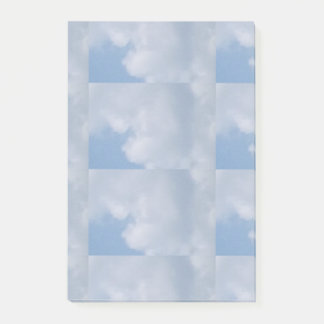 Blå himmel och White Cloud Post-it Block