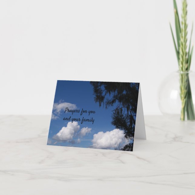 Blå himmel om ett sympatikort kort (Framsida)