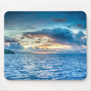 Blå himmel över Vatten Mousepad - HAMbyWhiteGlove Musmatta