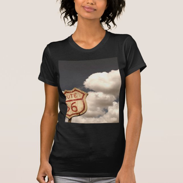 Blå himmel på rutt 66 tee shirt (Framsida)