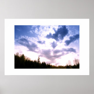 Blå himmel poster