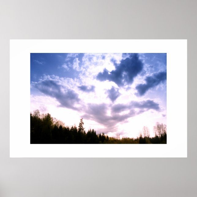 Blå himmel poster (Framsidan)