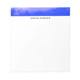 Blå himmel professionell enkel minimalism anteckningsblock