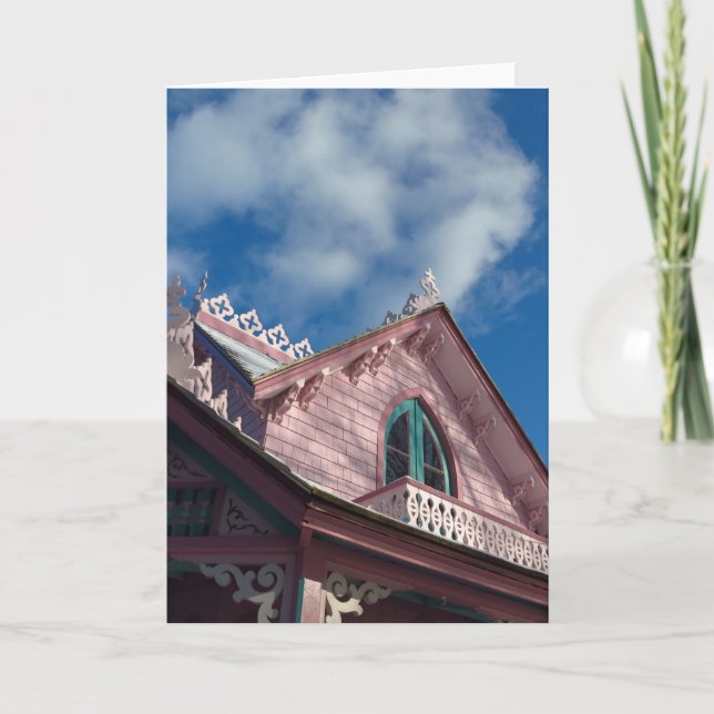 Blå himmel Rosa Roofline - Martha's Vineyard Kort (Framsida)