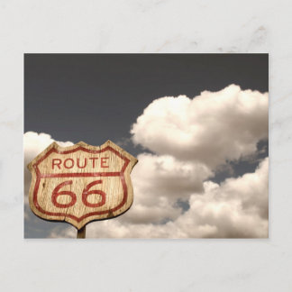 Blå himmel Route 66 Vykort