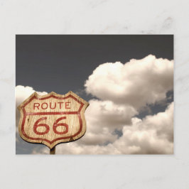 Blå himmel Route 66 Vykort