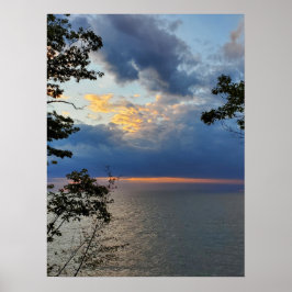 Blå himmel Sjö Poster