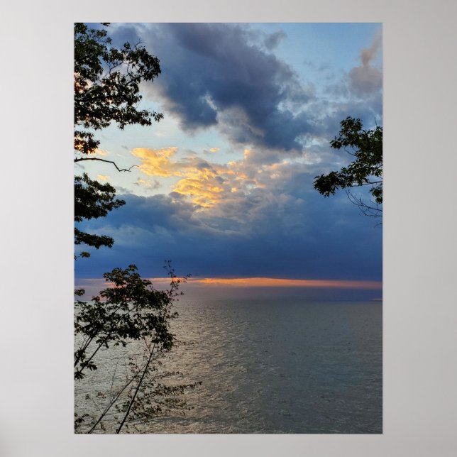 Blå himmel Sjö Poster (Framsidan)