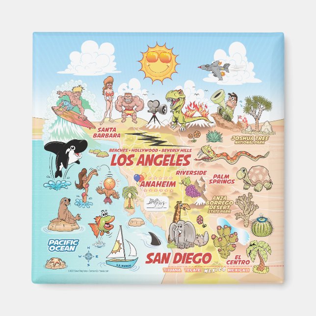 Blå himmel SoCal Magnet (Framsidan)