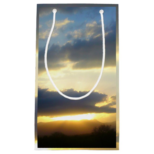 Blå Himmel Solnedgång Presentpåse (Framsidan)
