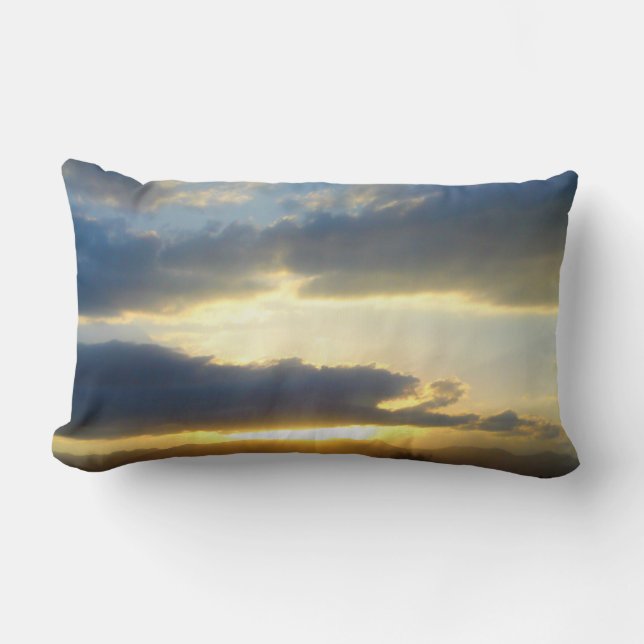 Blå himmel Sunset Pillow Lumbarkudde (Framsida)