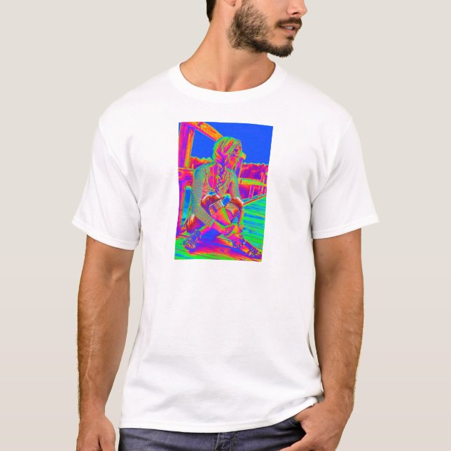 Blå himmel t-shirt (Framsida)