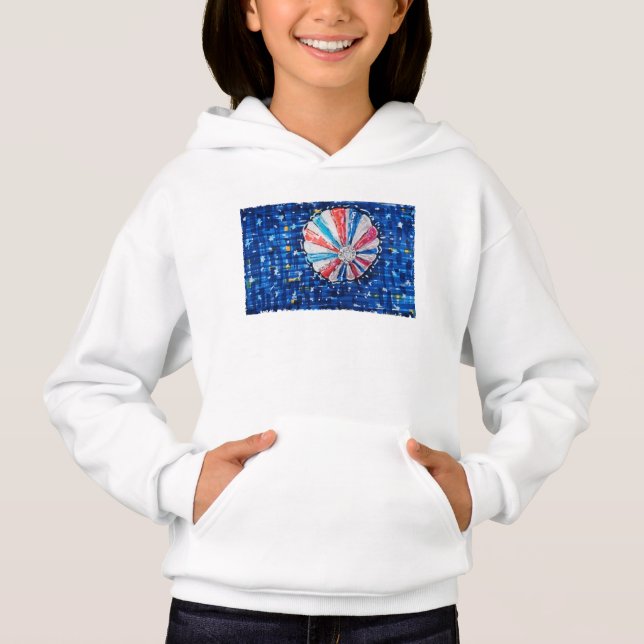 Blå himmel varmluftsballong t shirt (Framsida)