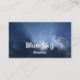 Blå himmel visitkort
