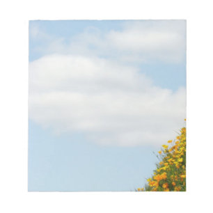 Blå himmel vita moln anteckningsböcker unik sommar anteckningsblock