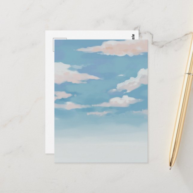 Blå himmel vykort (Fram/Back In Situ)