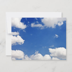 Blå himmel White Clouds Heaven Template